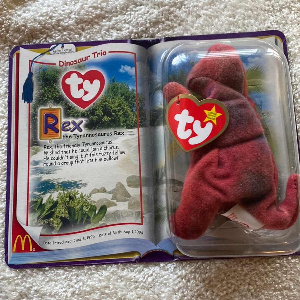 Dinosaur Trio termine beanie babies